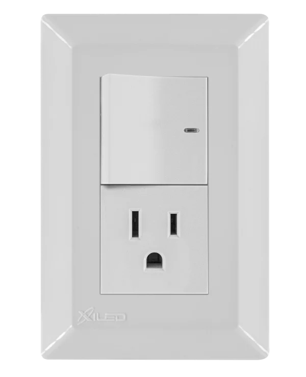 Interruptor + Tomacorriente Americano CRONOS - Imagen 2